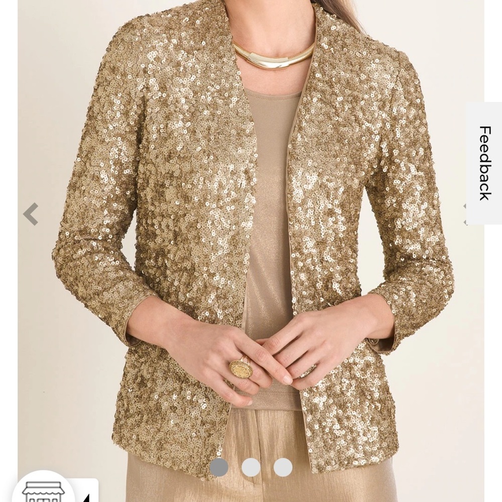 Chico’s Sequined Jacket - image 1